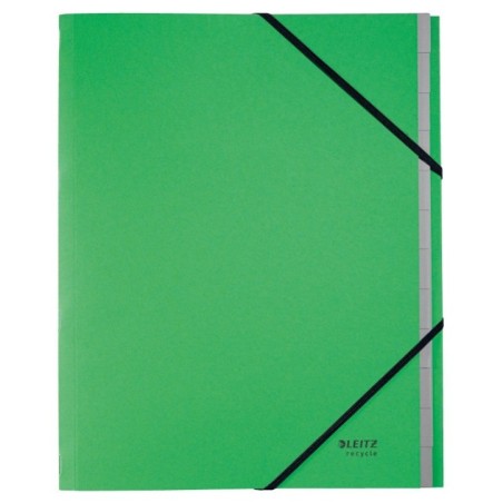 Pasta Classificadora Leitz Recycle 3915-00-55 A4 430g 12 Sep. Verde