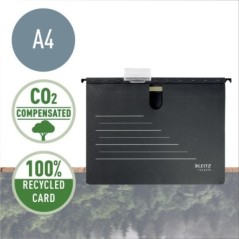 Dossier de Arquivo Suspenso Leitz Recycle Alpha 1920-00-95 330mm Preto