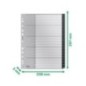 Índice de Plástico Leitz Recycle 1211-00-00 A4+ PP 115µm 1 a 20 Índice de Plástico Leitz Recycle 1211-00-00 A4+ PP 115µm 1 a 20