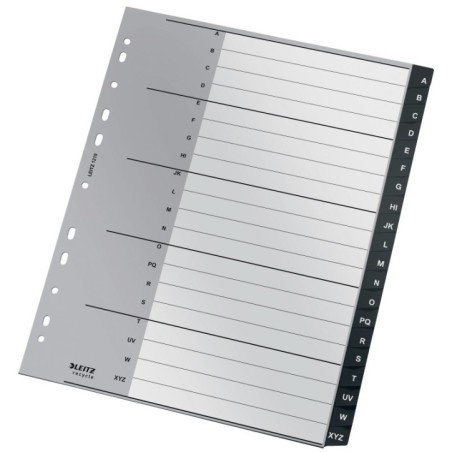 Índice de Plástico Leitz Recycle 1219-00-00 A4+ PP 115µm A-Z