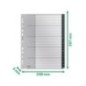 Índice de Plástico Leitz Recycle 1219-00-00 A4+ PP 115µm A-Z Índice de Plástico Leitz Recycle 1219-00-00 A4+ PP 115µm A-Z