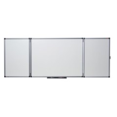 Quadro Magnético Tríptico Nobo  90x120cm 41138302 Esmaltado Branco