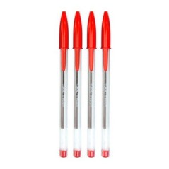 Esferográfica Bic Cristal Original Vermelho (Emb.4)