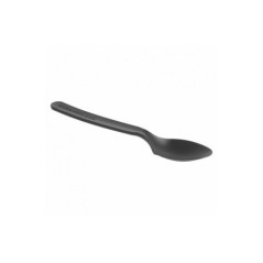 Colher de Sopa Descartável CPLA Reutilizável 160mm Emb.50 Preto