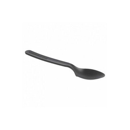 Colher de Sopa Descartável CPLA Reutilizável 160mm Emb.50 Preto