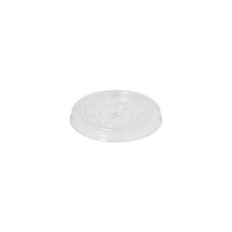 Tampa para Copo de Plástico (PET) Redonda 9,5cm c/Orifício Emb.50