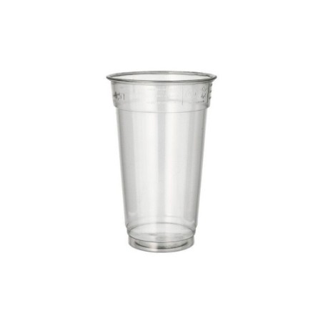 Copo Descartável de Plástico 500ml (PET) Transparente Emb.50