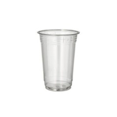 Copo Descartável de Plástico 400ml (PET) Transparente Emb.50