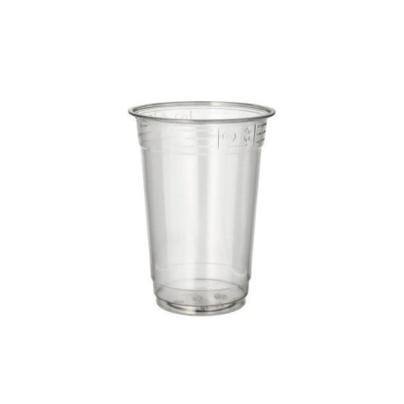 Copo Descartável de Plástico 400ml (PET) Transparente Emb.50