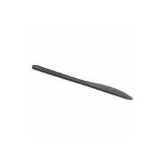 Faca Descartável de Plástico CPLA Reutilizável 180mm Preto Emb.50