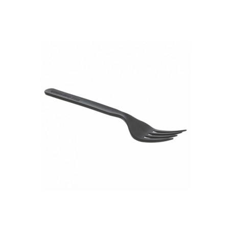 Garfo Descartável CPLA Reutilizável 170mm Preto Emb.50