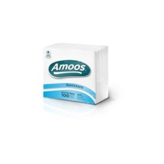 Guardanapos Amoos Resistant 33x33cm 1 Folha Branco Emb.100