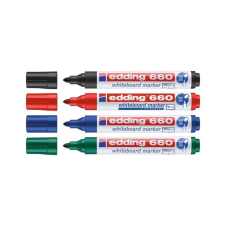 Marcador de Quadro Branco Edding 660-4 Cx.4 Sortido