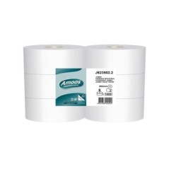 Papel Higiénico Jumbo Amoos Professional 350m 2 Folhas Ø62mm Emb.6