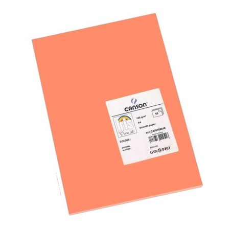 Cartolina Canson Iris Vivaldi 185g A4 (84) 400108018 Emb.50F Coral