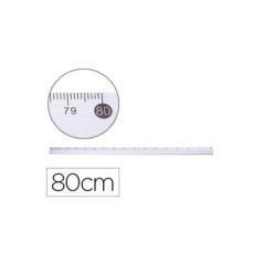 Régua Metálica Q-Connect KF16822 Alumínio 80cm