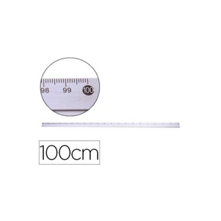 Régua Metálica Q-Connect KF16823 Alumínio 100cm