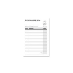 Bloco Impresso Restaurante A6 T202-P 2x 50 Folhas