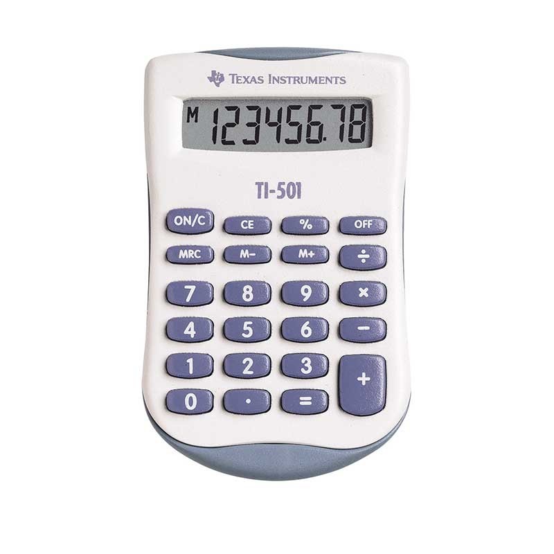 Calculadora de Bolso Texas Instruments TI-501 8 Dígitos Calculadora de Bolso Texas Instruments TI-501 8 Dígitos