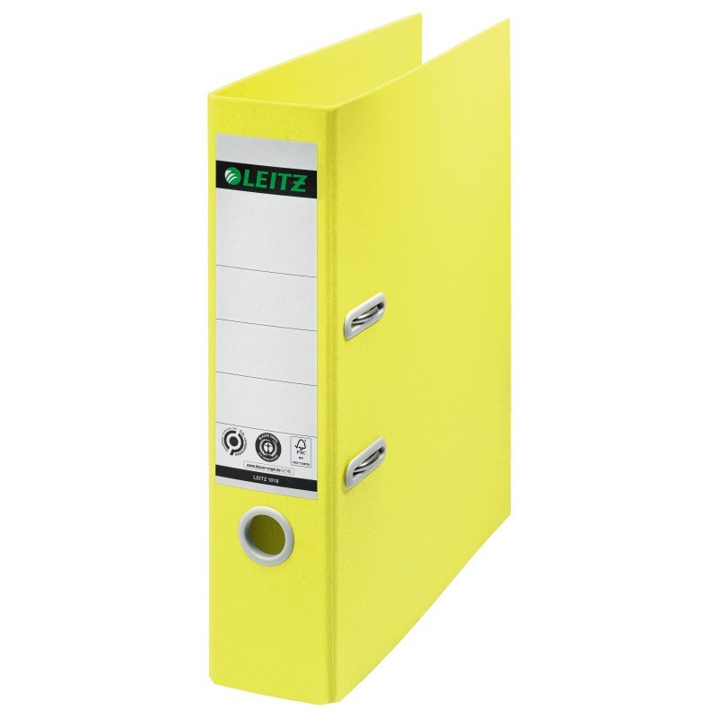 Pasta de Arquivo Leitz Recycle 180° 1018-00-15 A4 L80mm Amarelo Pasta de Arquivo Leitz Recycle 180° 1018-00-15 A4 L80mm Amarelo