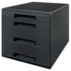 Bloco de 4 Gavetas Leitz Recycle 5372-00-95 A4+ Preto