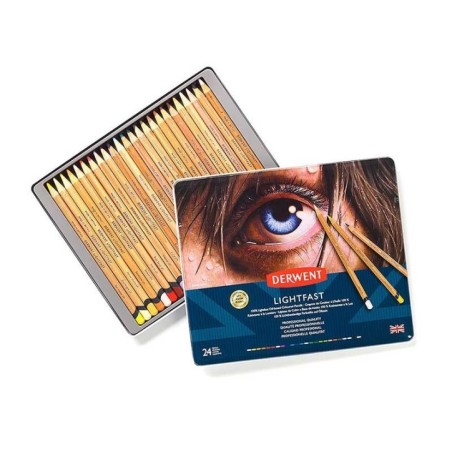 Lápis de Cor Derwent Lightfast 2302720 Cx.24