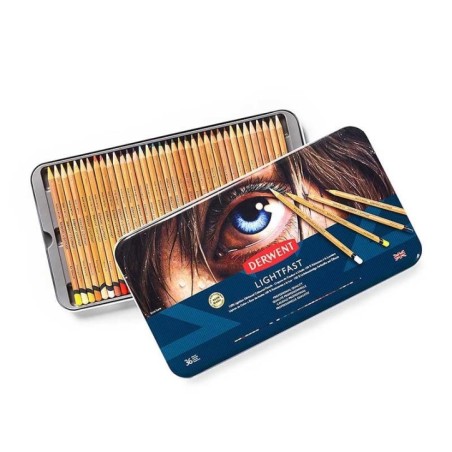 Lápis de Cor Derwent Lightfast 2302721 Cx.36