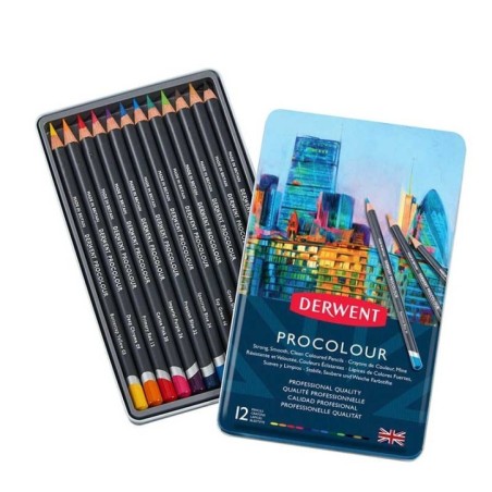 Lápis de Cor Derwent Procolour 2302505 Cx.12