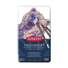 Lápis de Cor Derwent Coloursoft 701026 Cx.12