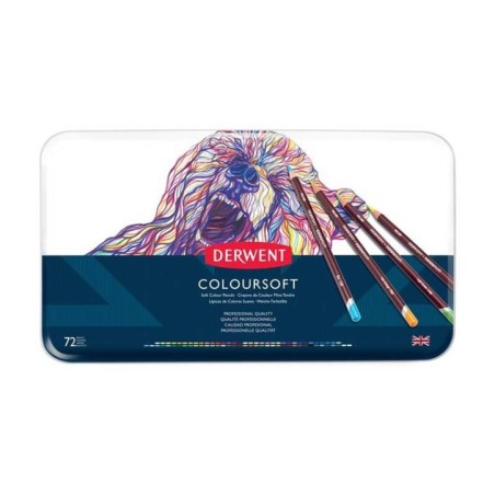 Lápis de Cor Derwent Coloursoft 701029 Cx.72