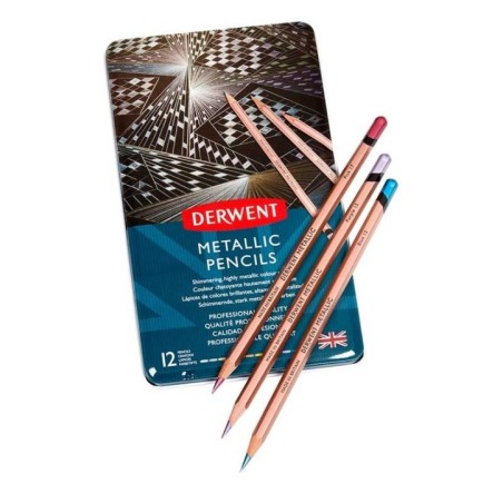 Lápis de Cor Derwent Metallic 2305599 Cx.12