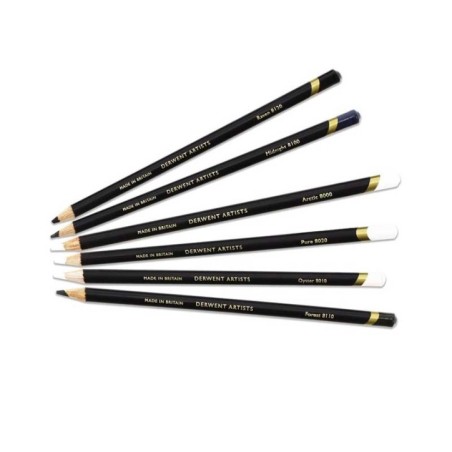Lápis de Cor Derwent Artists Black & White 2302342 Cx.6