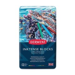 Conjunto de Barras Aguareláveis Derwent Inktense 2300442 Cx.12