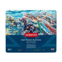 Conjunto de Barras Aguareláveis Derwent Inktense 2300443 Cx.24