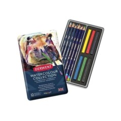 Conjunto Lápis Cor + Barras Derwent Watercolour 700303 Cx.12