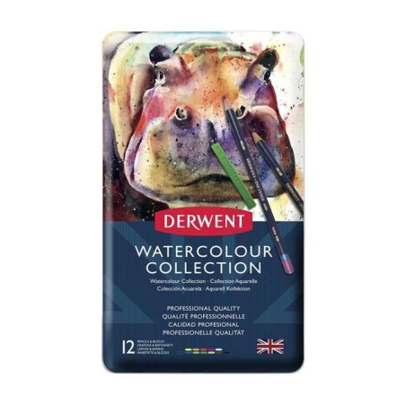 Conjunto Lápis Cor + Barras Derwent Watercolour 700303 Cx.12