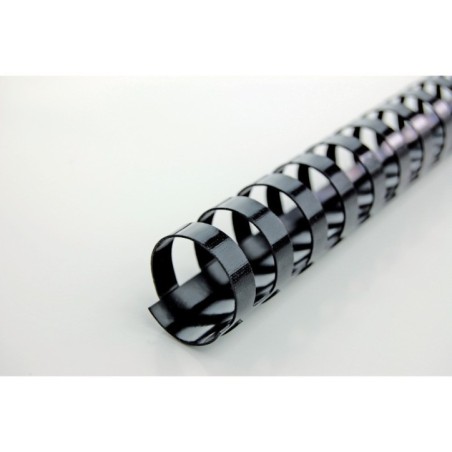 Argola Plástico GBC CombBind  6,0mm 4028173 Redonda Cx.100 Preto