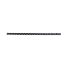 Argola Plástico GBC CombBind  6,0mm 4028173 Redonda Cx.100 Preto