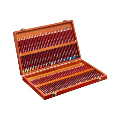 Lápis de Cor Derwent Pastel 2300343 Cx. Madeira 72 Peças