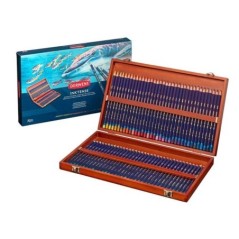 Lápis de Cor Derwent Inktense 2301844 Cx. Madeira 72 Peças