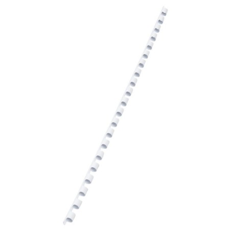 Argola Plástico GBC CombBind  6,0mm 4028193 Redonda Cx.100 Branco