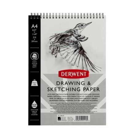 Bloco de Desenho Derwent 2300139 A4 Sketch Pad 30F 165g