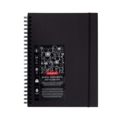 Bloco de Desenho Derwent 2300379 A4 Black Book 40F 200g