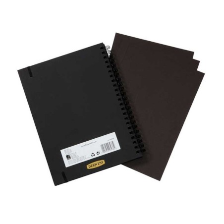 Bloco de Desenho Derwent 2300379 A4 Black Book 40F 200g
