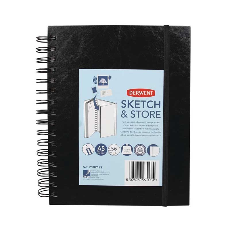 Bloco de Desenho Derwent 2102179 A5 Sketch & Store 56F 165g Bloco de Desenho Derwent 2102179 A5 Sketch & Store 56F 165g