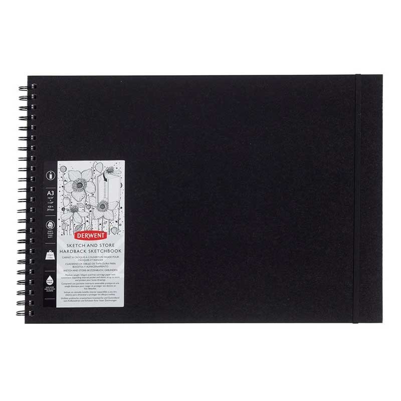Bloco de Desenho Derwent 2102174 A3 Sketch & Store 56F 165g Bloco de Desenho Derwent 2102174 A3 Sketch & Store 56F 165g