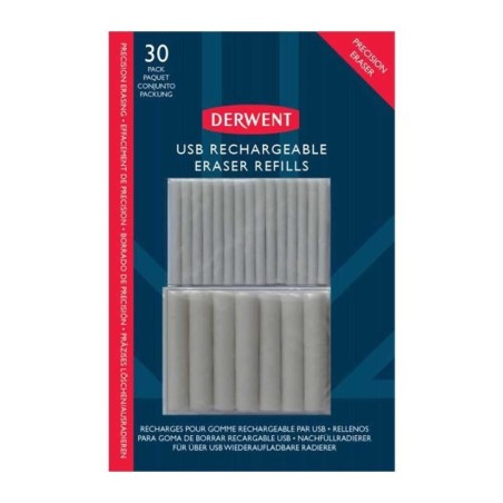 Recarga para Borracha Eléctrica Derwent 2305811 Emb.30