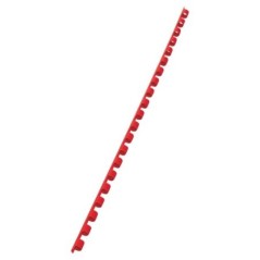 Argola Plástico GBC CombBind  6,0mm 4028213 Redonda Cx.100 Vermelho