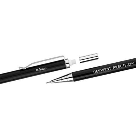 Lapiseira de Minas Derwent 2302428 0,5mm Precision Preto