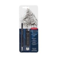 Lapiseira de Minas Derwent 2302429 0,7mm Precision Preto